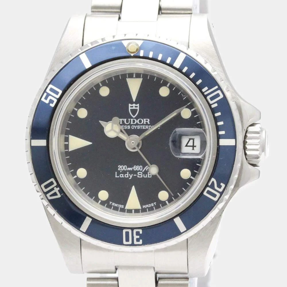 商品[二手商品] Tudor|Tudor Blue Stainless Steel Lady Sub 96090 Automatic Women's Wristwatch 27 mm,价格¥12910,第2张图片详细描述