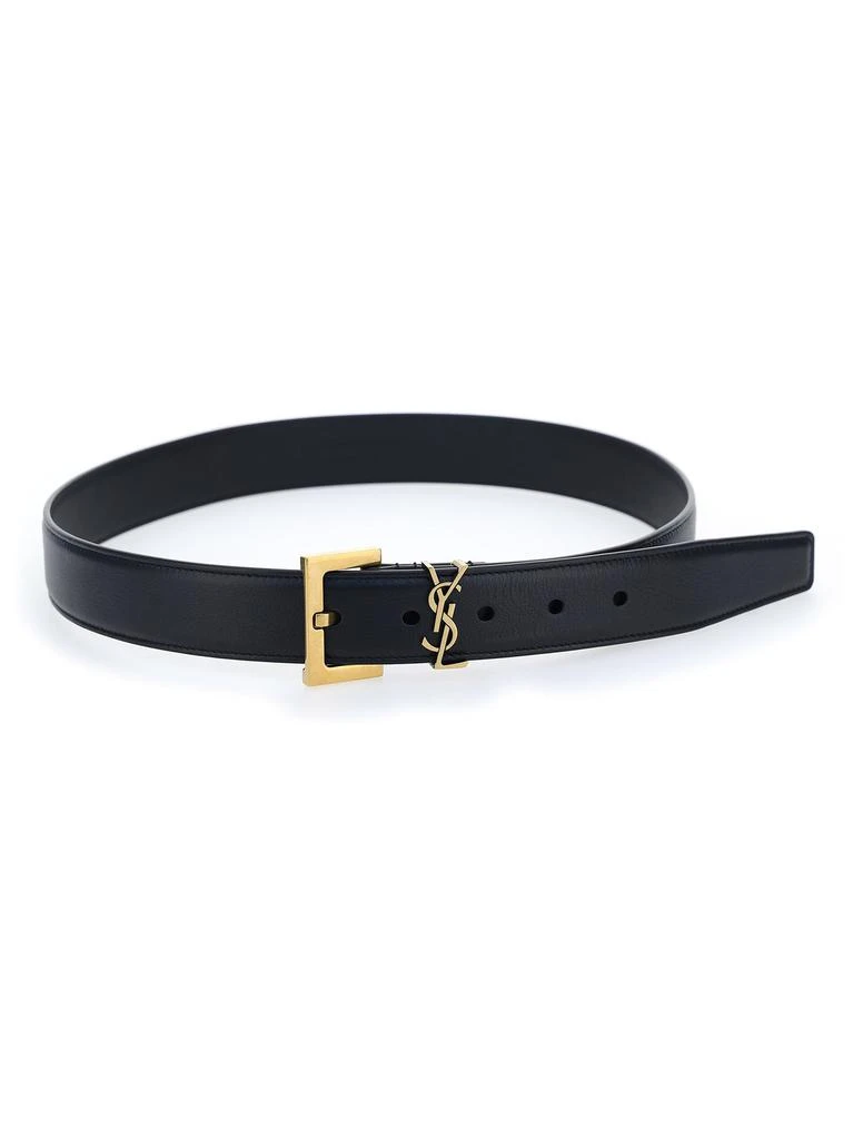 商品Yves Saint Laurent|Saint Laurent Monogram Buckle Belt,价格¥3399,第2张图片详细描述
