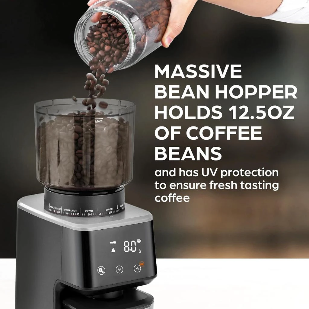商品Zulay Kitchen|Adjustable Burr Coffee Grinder,价格¥1180,第5张图片详细描述