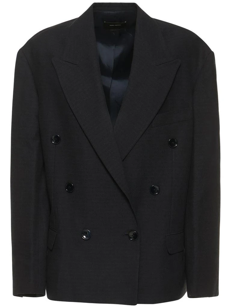 商品Isabel Marant|Klero Cotton Viscose Oversize Blazer,价格¥4950,第1张图片
