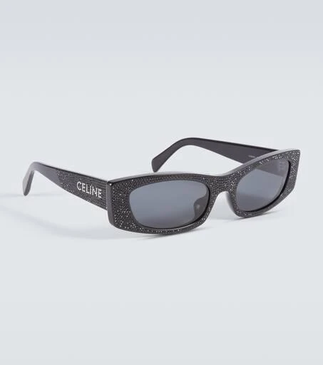 商品Celine Eyewear|水晶缀饰矩形太阳镜,价格¥8495,第4张图片详细描述