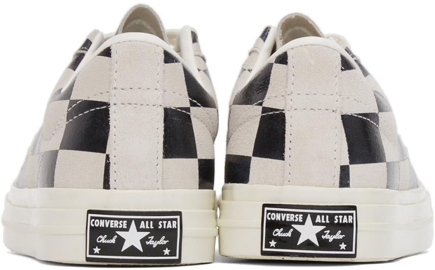 Black & White Check One Star Sneakers商品第4张图片规格展示