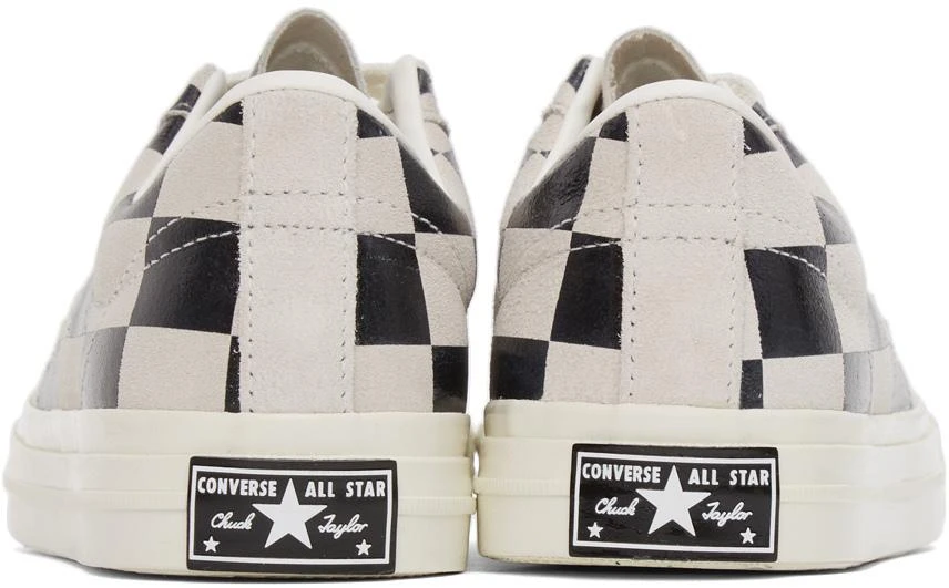 商品Converse|Black & White Check One Star Sneakers,价格¥362,第4张图片详细描述