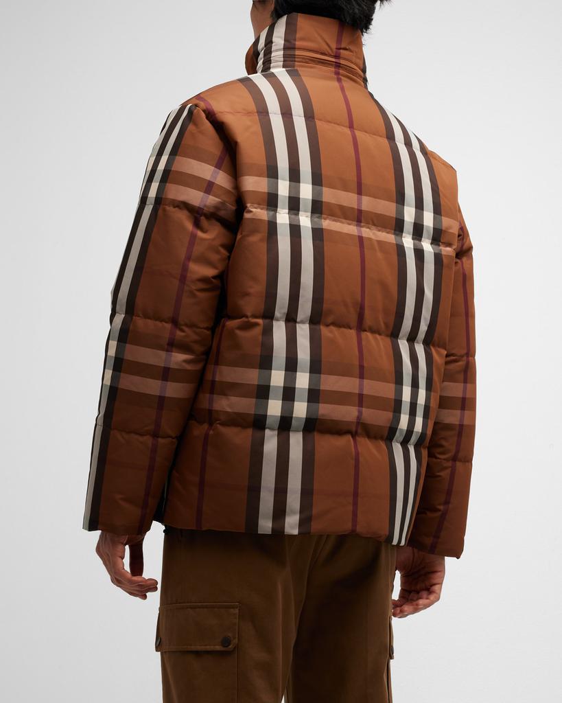 Men's Digby Check Puffer Jacket商品第4张图片规格展示