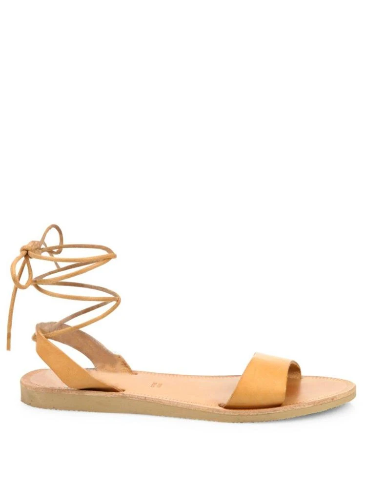 商品Joie|Pietra Leather Ankle-Wrap Sandals,价格¥535,第5张图片详细描述