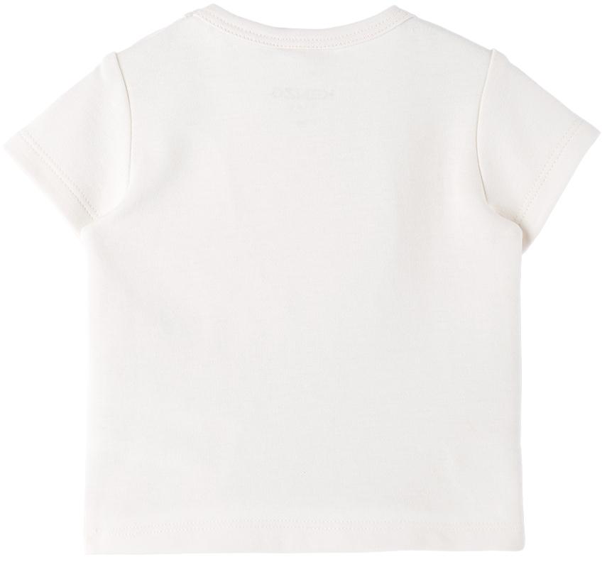 Baby Off-White & Blue T-Shirt & Shorts Set商品第3张图片规格展示