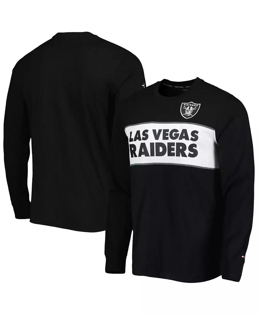 商品Tommy Hilfiger|Men's Black Las Vegas Raiders Peter Team Long Sleeve T-shirt,价格¥371,第1张图片