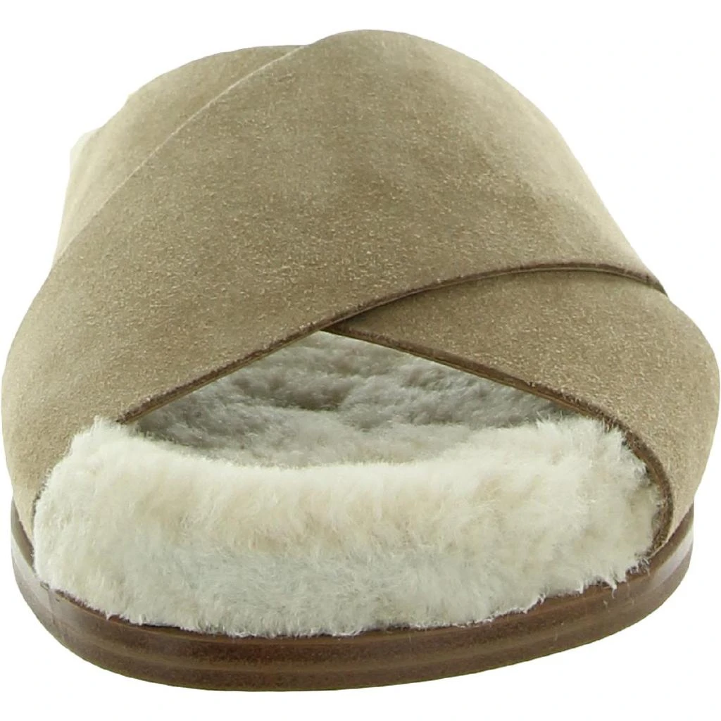 商品Marc Fisher|Marc Fisher LTD Womens Canna Shearling Leather Slide Slippers,价格¥223,第5张图片详细描述