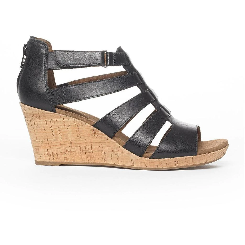 商品Rockport|Rockport Womens Briah Faux Leather Pull On Gladiator Sandals,价格¥436,第2张图片详细描述