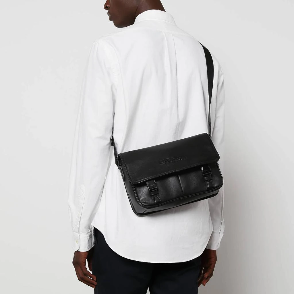 商品Coach|Coach Men's League Smooth Leather Messenger Bag - Black,价格¥2643,第2张图片详细描述