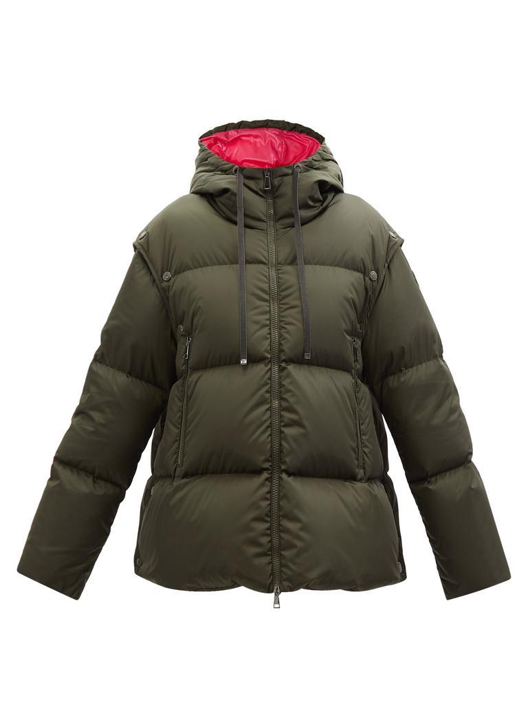 商品Moncler|Asaret detachable-sleeve hooded quilted down coat,价格¥11016,第1张图片
