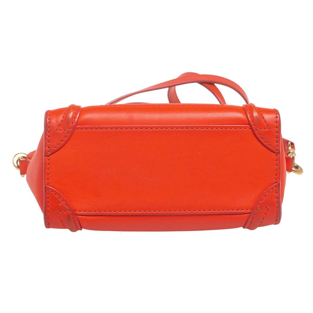 Céline Orange Leather Nano Luggage Tote 商品