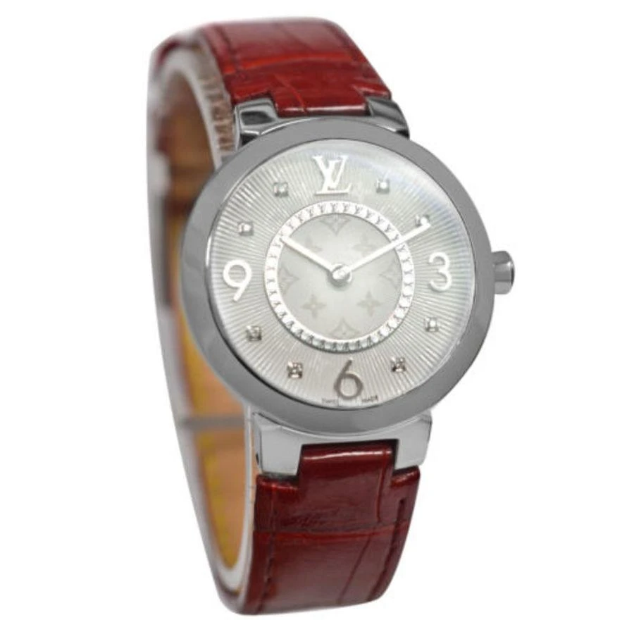 商品[二手商品] Louis Vuitton|Pre-owned Louis Vuitton Vuitton Tambour Slim Quartz White Dial Ladies Watch Q12MG,价格¥11456,第2张图片详细描述