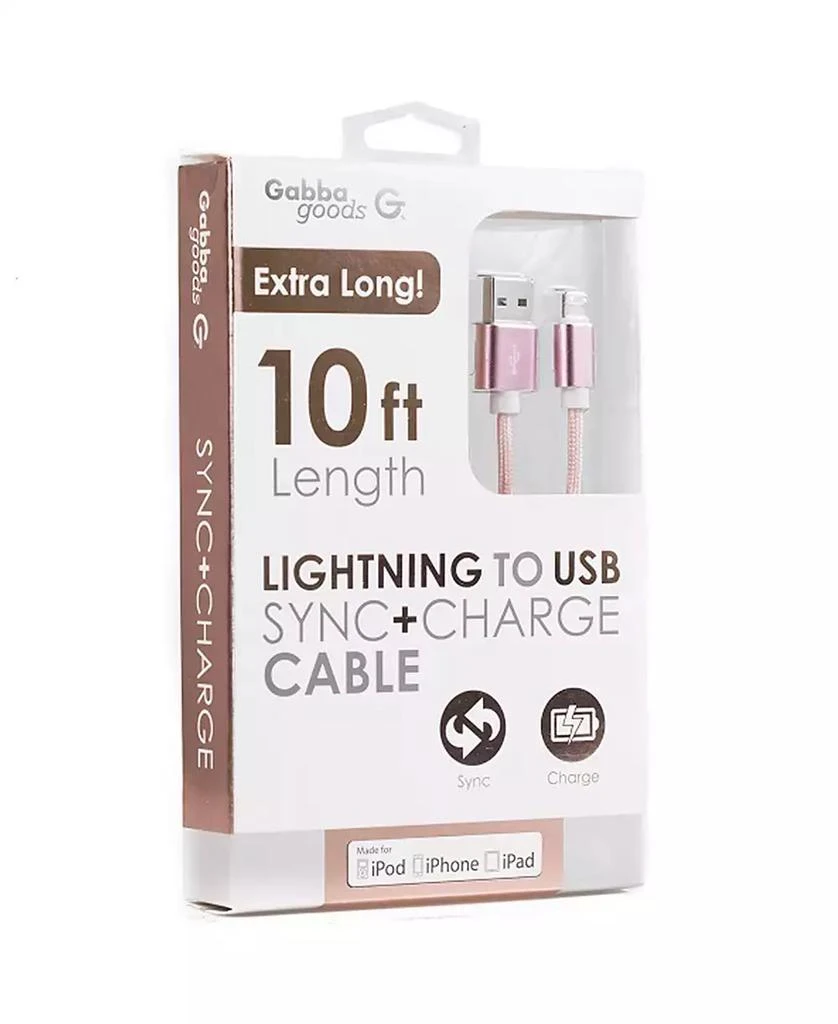 商品Gabba Goods|Metallic Braided Lightning to USB Cable, 10',价格¥150,第1张图片