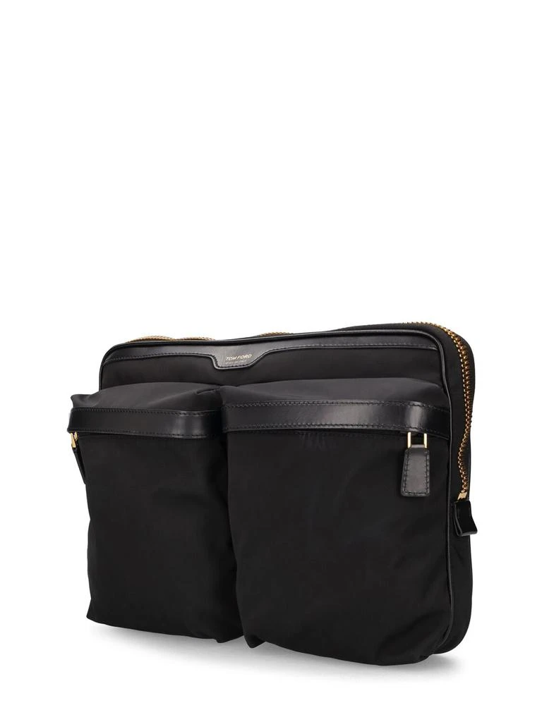 商品Tom Ford|Logo Tech & Leather Messenger Bag,价格¥13655,第1张图片