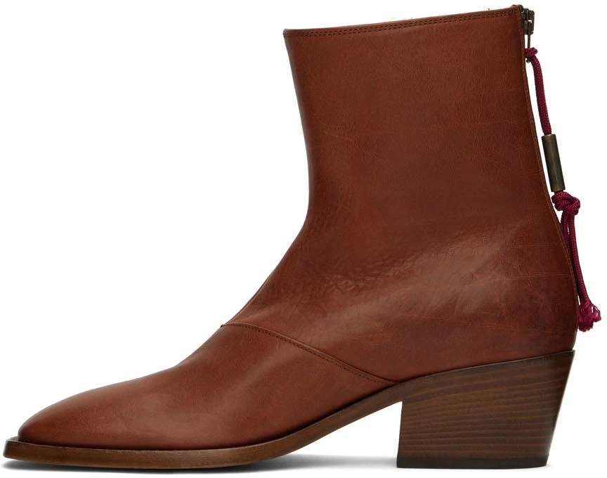 商品Acne Studios|Brown Leather Boots,价格¥4654,第3张图片详细描述