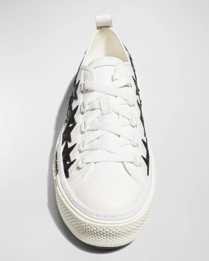 商品AMIRI|Men's Stars Court Canvas Appliqué Low-Top Sneakers,价格¥4253,第4张图片详细描述