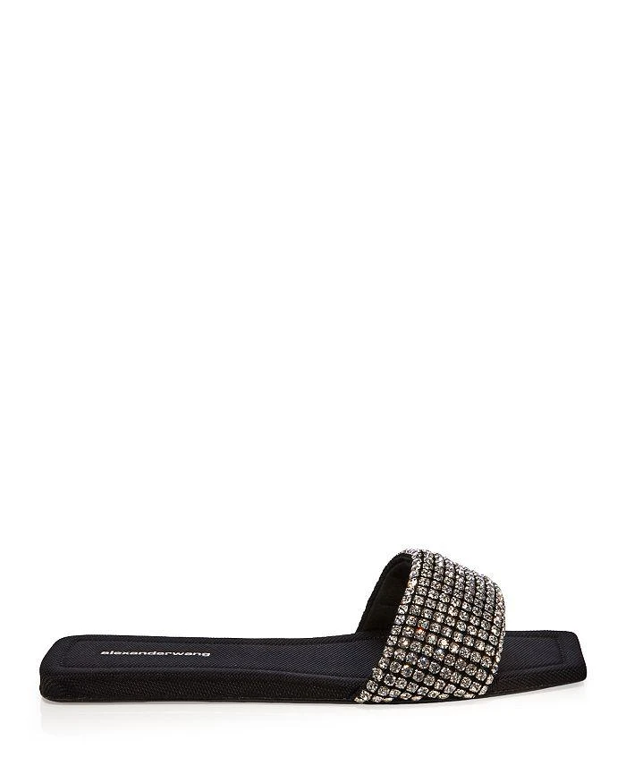 商品Alexander Wang|Women's Anya Embellished Slip On Leather Sandals,价格¥2602,第2张图片详细描述