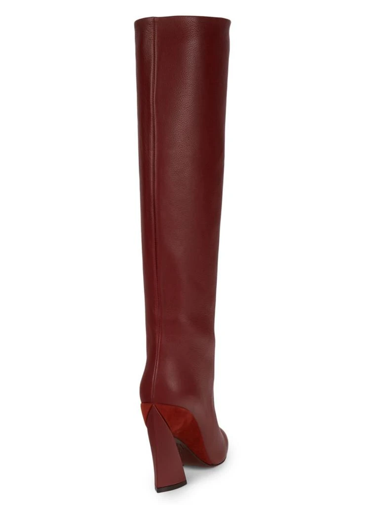 商品Salvatore Ferragamo|Leather Knee-High Boots,价格¥3073,第3张图片详细描述