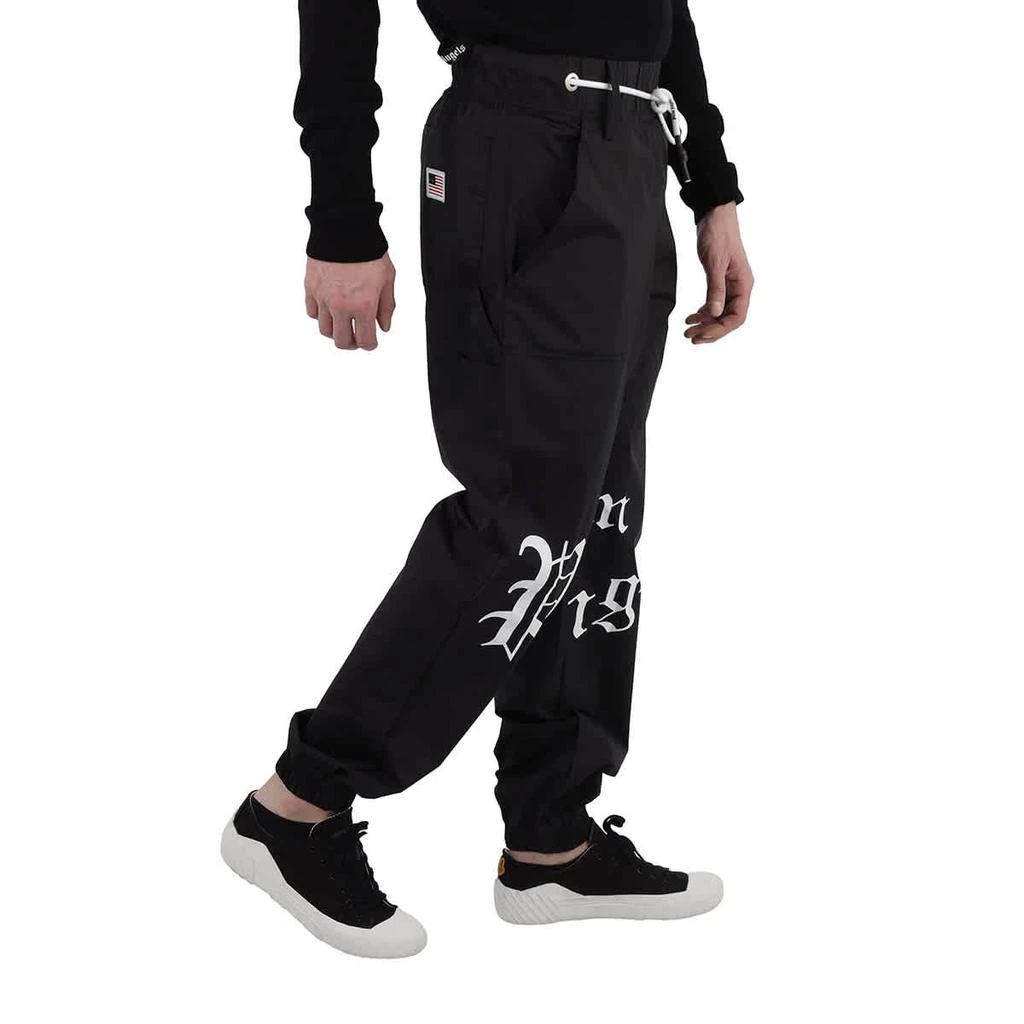 商品Palm Angels|Palm Angels Black Gothic Logo Sweatpants, Size Small,价格¥3221,第2张图片详细描述