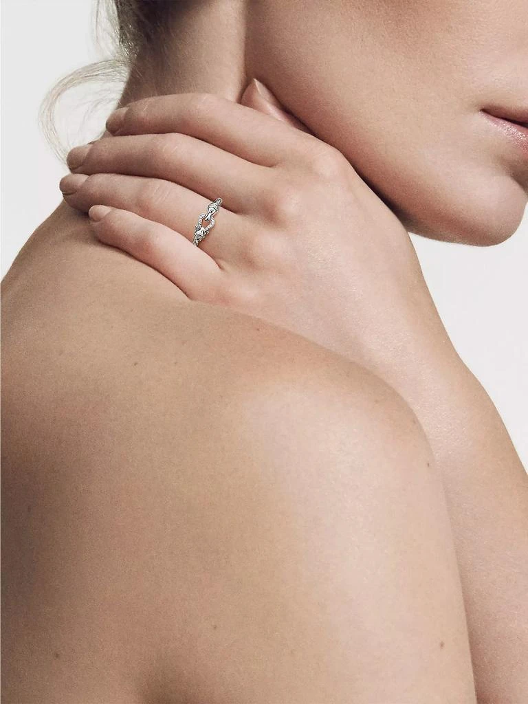 商品David Yurman|Petite Buckle Ring In 18K White Gold,价格¥7457,第4张图片详细描述