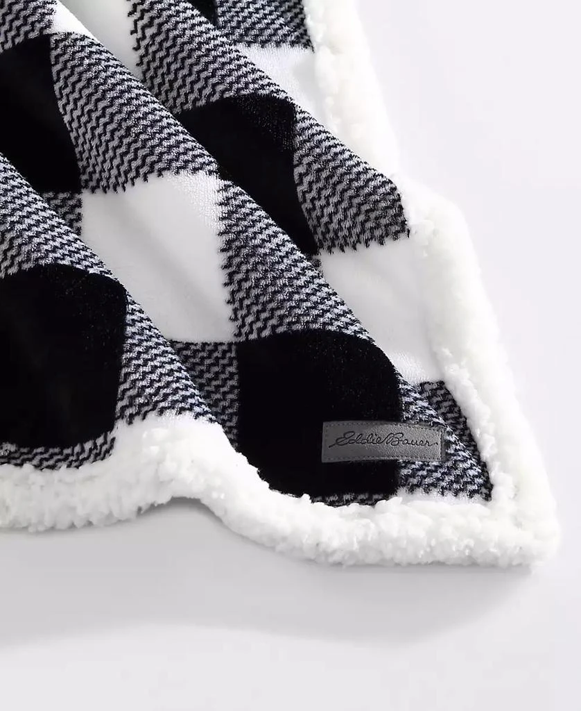商品Eddie Bauer|Cabin Plaid Ultra Soft Plush Fleece Reversible Blanket,价格¥342,第3张图片详细描述