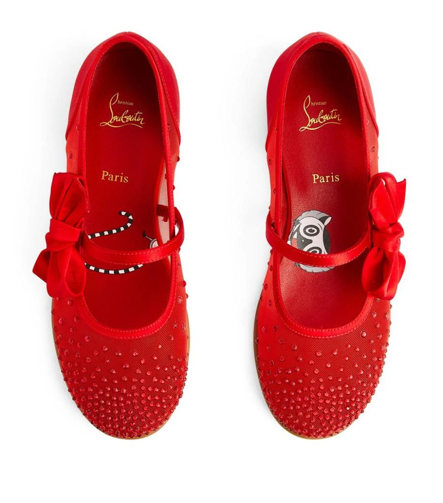 商品Christian Louboutin|Embellished Melodie Strass Ballet Flats,价格¥6335,第3张图片详细描述