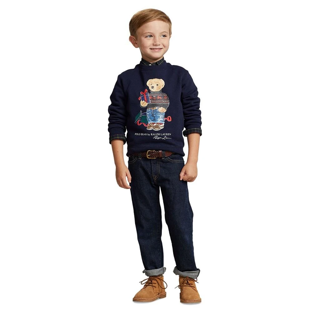 商品Ralph Lauren|Toddler and Little Boys Polo Bear Fleece Sweatshirt,价格¥380,第2张图片详细描述