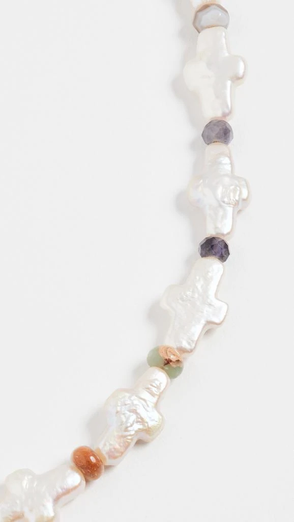 商品Chan Luu|Chan Luu 18k 镀金珍珠和宝石项链,价格¥430,第4张图片详细描述