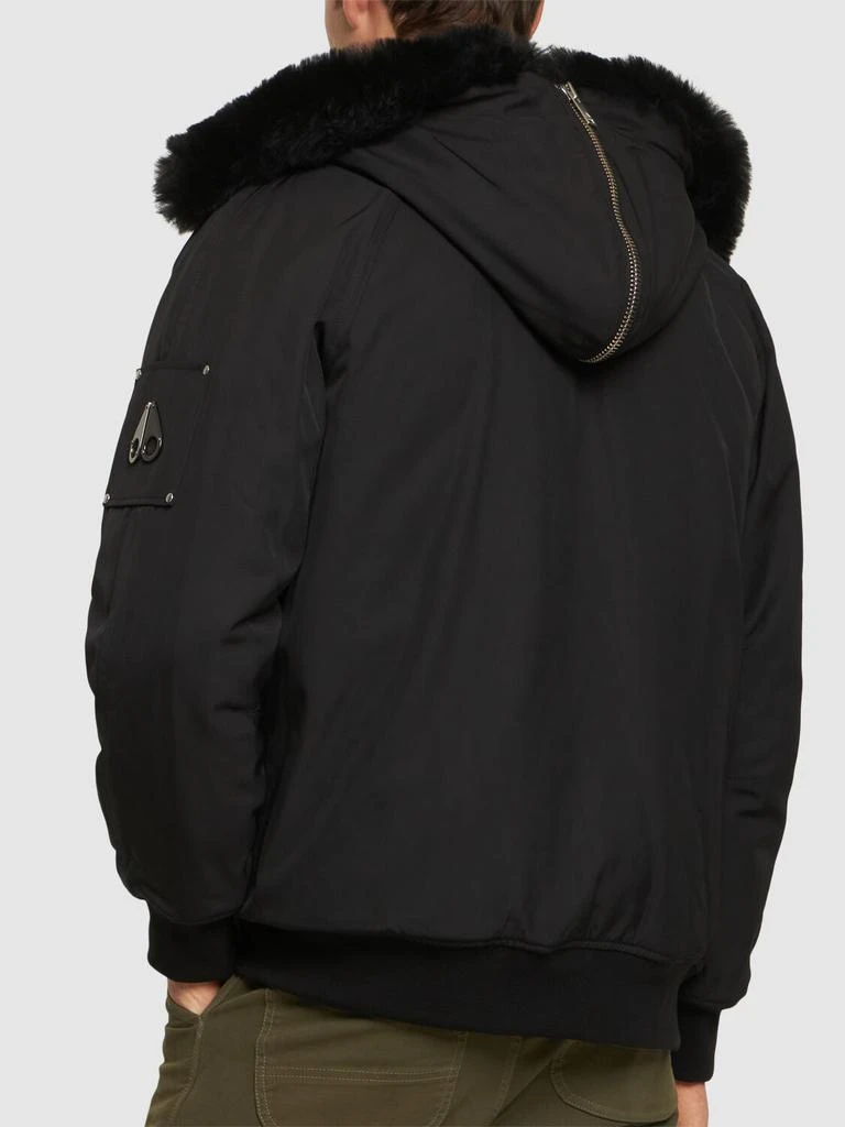 商品Moose Knuckles|Flight Nylon Puffer Bomber W/ Faux Fur,价格¥3809,第2张图片详细描述