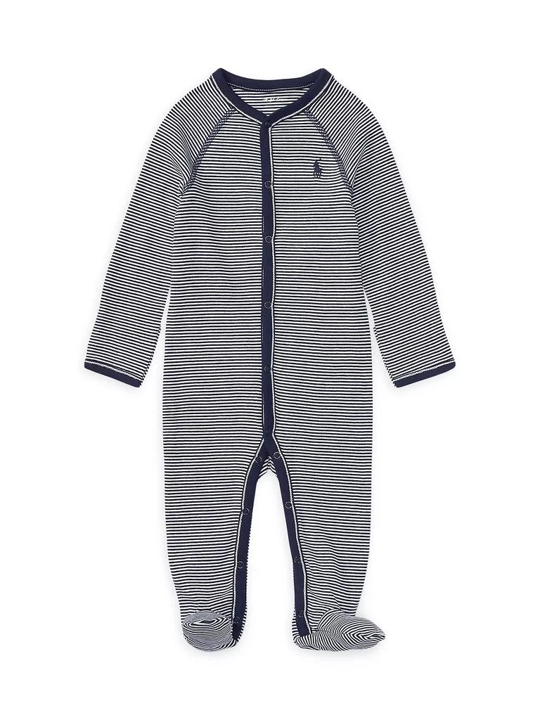 商品Ralph Lauren|Baby Boy's Striped Cotton Jersey Footie,价格¥297,第1张图片