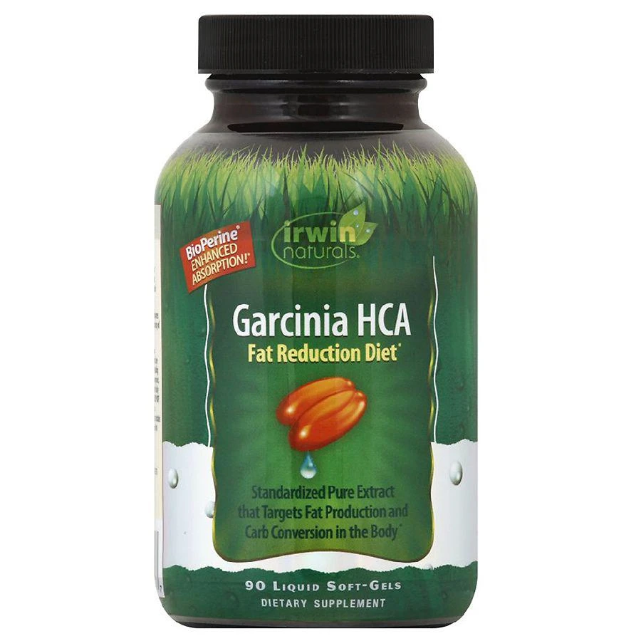 商品Irwin Naturals|Garcinia HCA Fat Reduction Diet, Liquid Soft-Gels,价格¥36,第1张图片