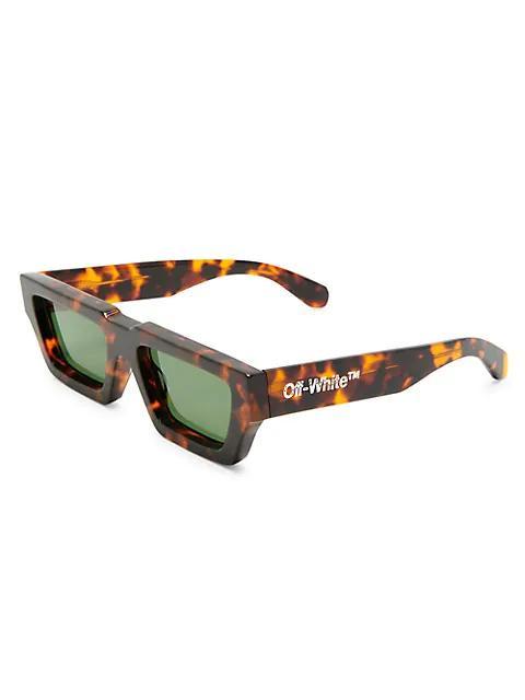 商品Off-White|Manchester 146MM Rectangle Sunglasses,价格¥2175,第4张图片详细描述