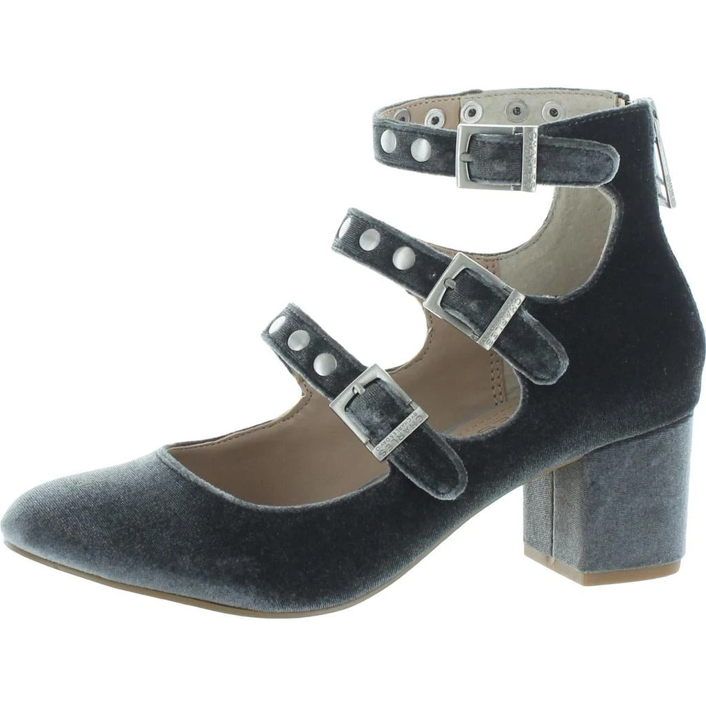 商品Charles David|Charles by Charles David Womens Lewis Velvet Block Heel Pumps,价格¥63,第1张图片