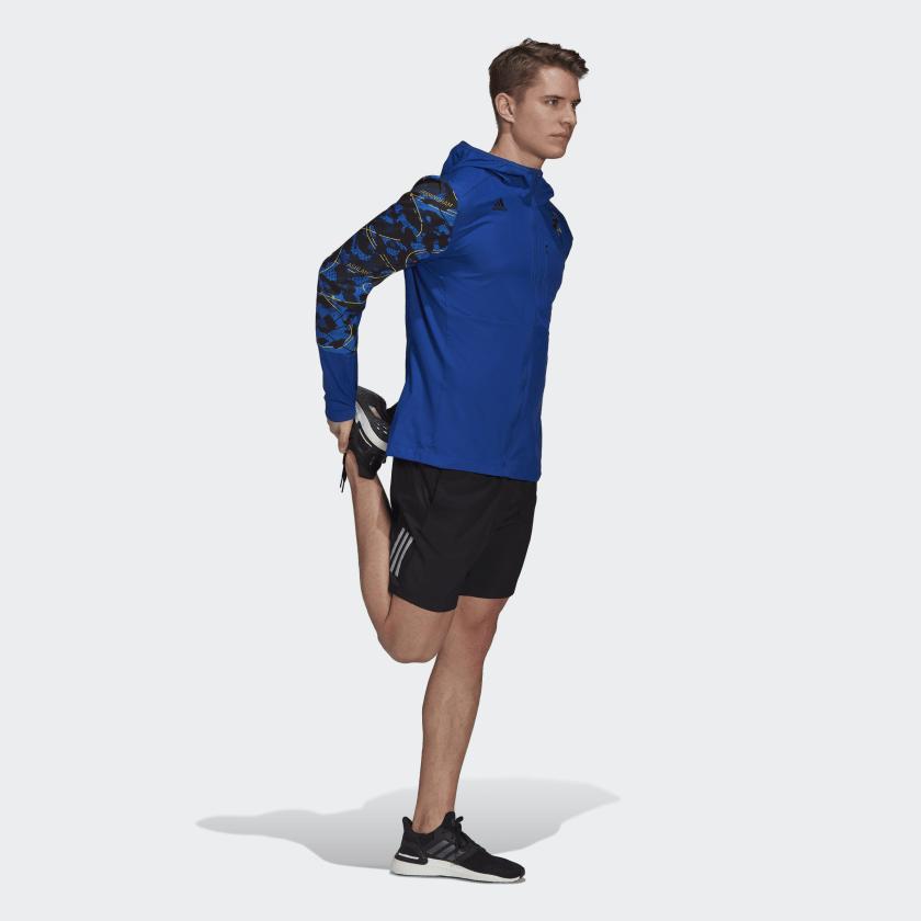 Men's adidas Boston Marathon Own the Run Reflective Wind Jacket商品第4张图片规格展示