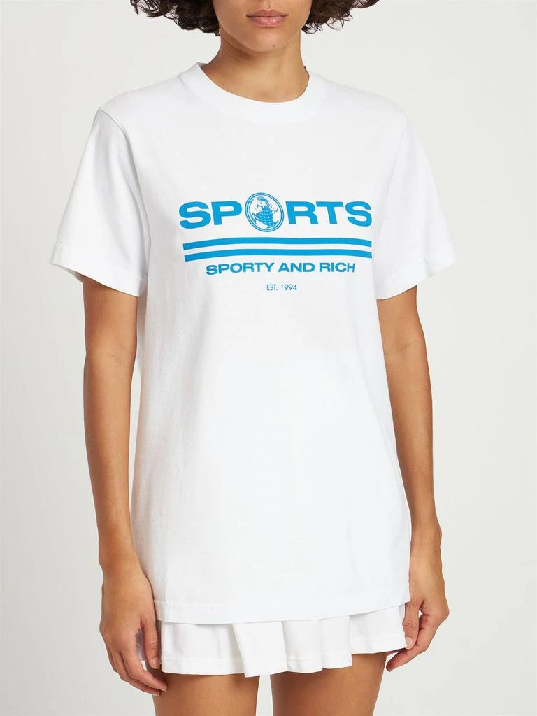 商品Sporty & Rich|Sports Cotton T-shirt,价格¥447,第2张图片详细描述