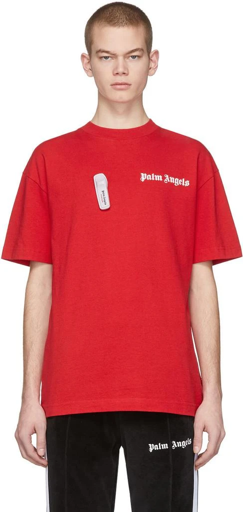 商品Palm Angels|Red New Basic T-Shirt,价格¥1607,第1张图片