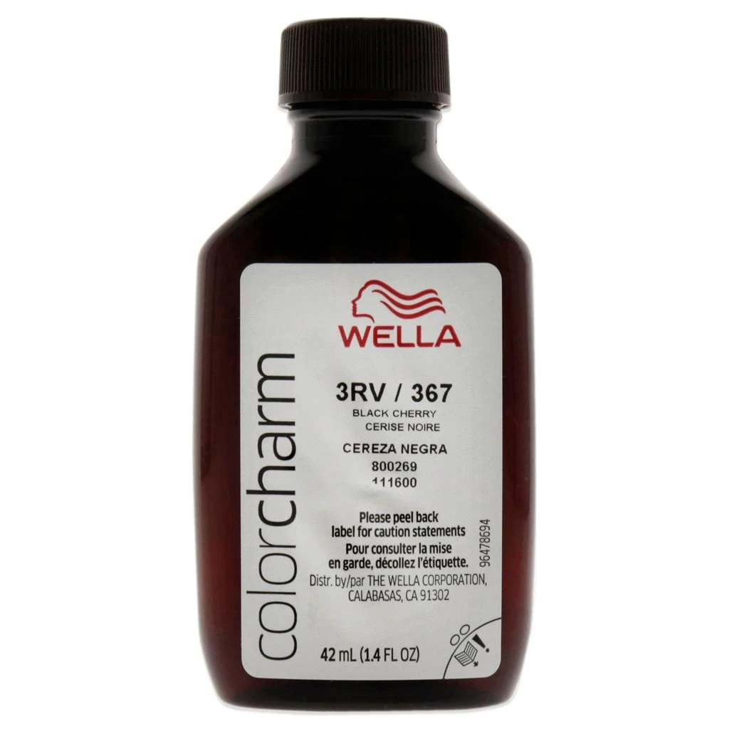 商品Wella|Color Charm Permanent Liquid Haircolor - 367 3RV Black Cherry by  for Unisex - 1.4 oz Hair Color,价格¥131,第3张图片详细描述