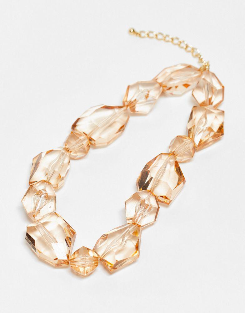 商品Reclaimed Vintage|Reclaimed Vintage statement gem necklace,价格¥135,第5张图片详细描述