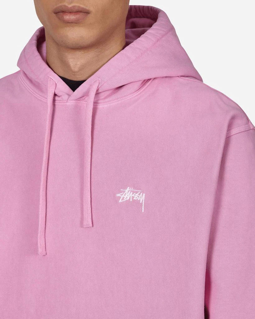 商品STUSSY|Stock Logo Hooded Sweatshirt Pink,价格¥874,第5张图片详细描述