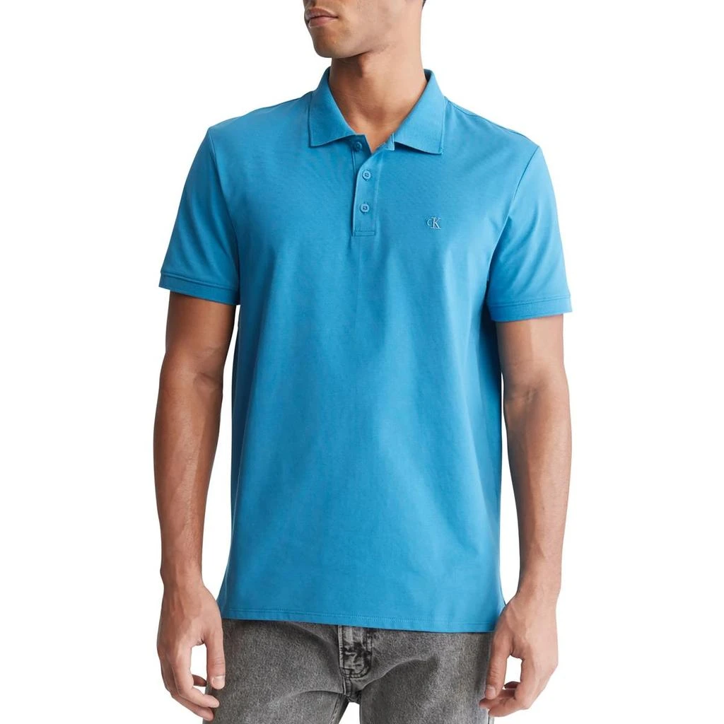 商品Calvin Klein|Mens Collared Soft Cotton Polo,价格¥199,第3张图片详细描述