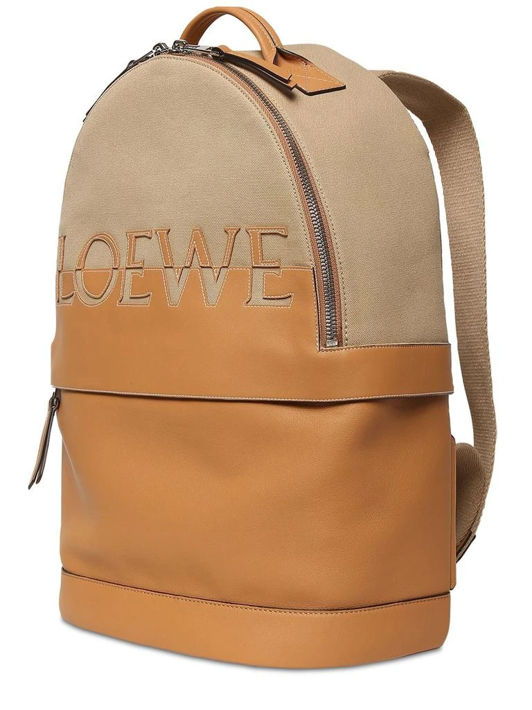 商品Loewe|Logo Canvas & Leather Backpack,价格¥17157,第2张图片详细描述