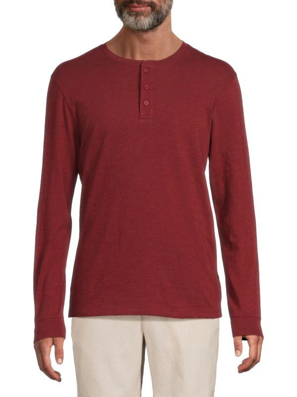 商品Vince|Long Sleeve Henley,价格¥553,第1张图片