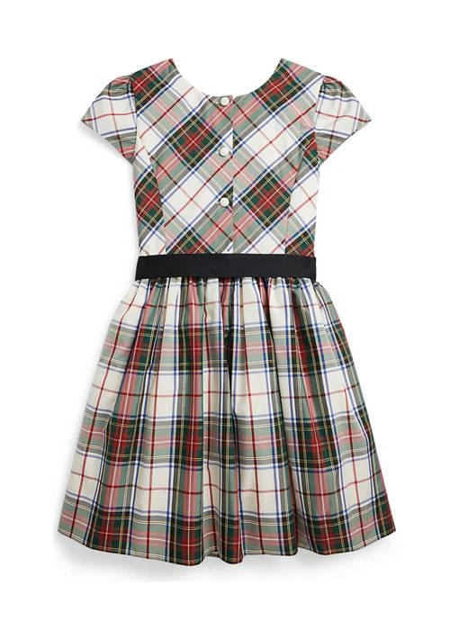 商品Ralph Lauren|Lauren Childrenswear Girls 7 16 Plaid Fit And Flare Dress,价格¥194,第2张图片详细描述