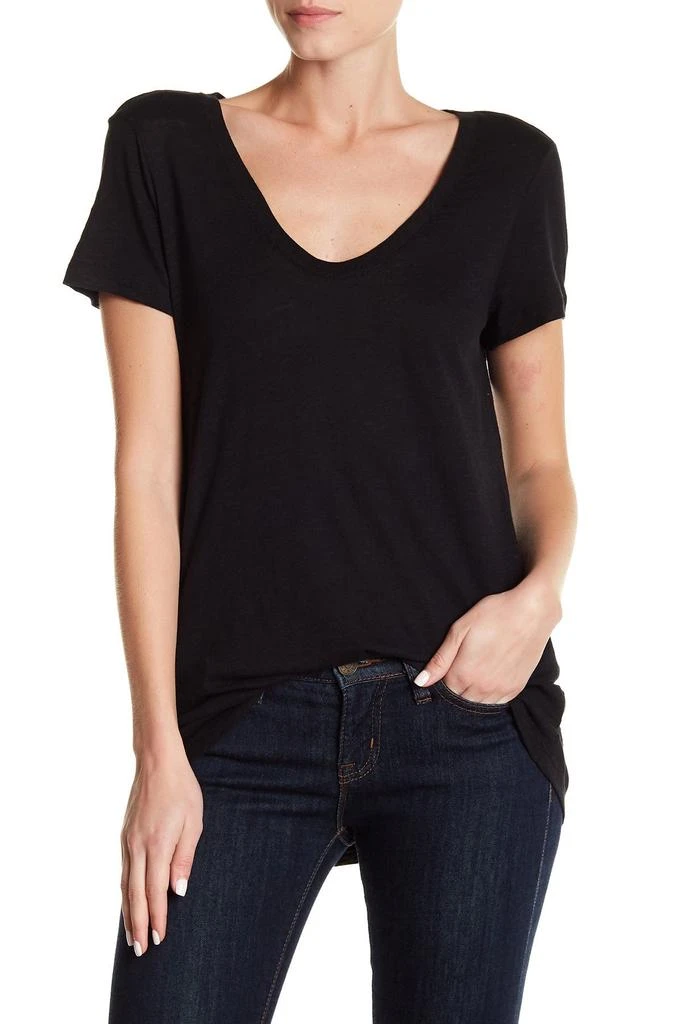 商品Nordstrom|Scoop Neck Slub T-Shirt,价格¥49,第1张图片