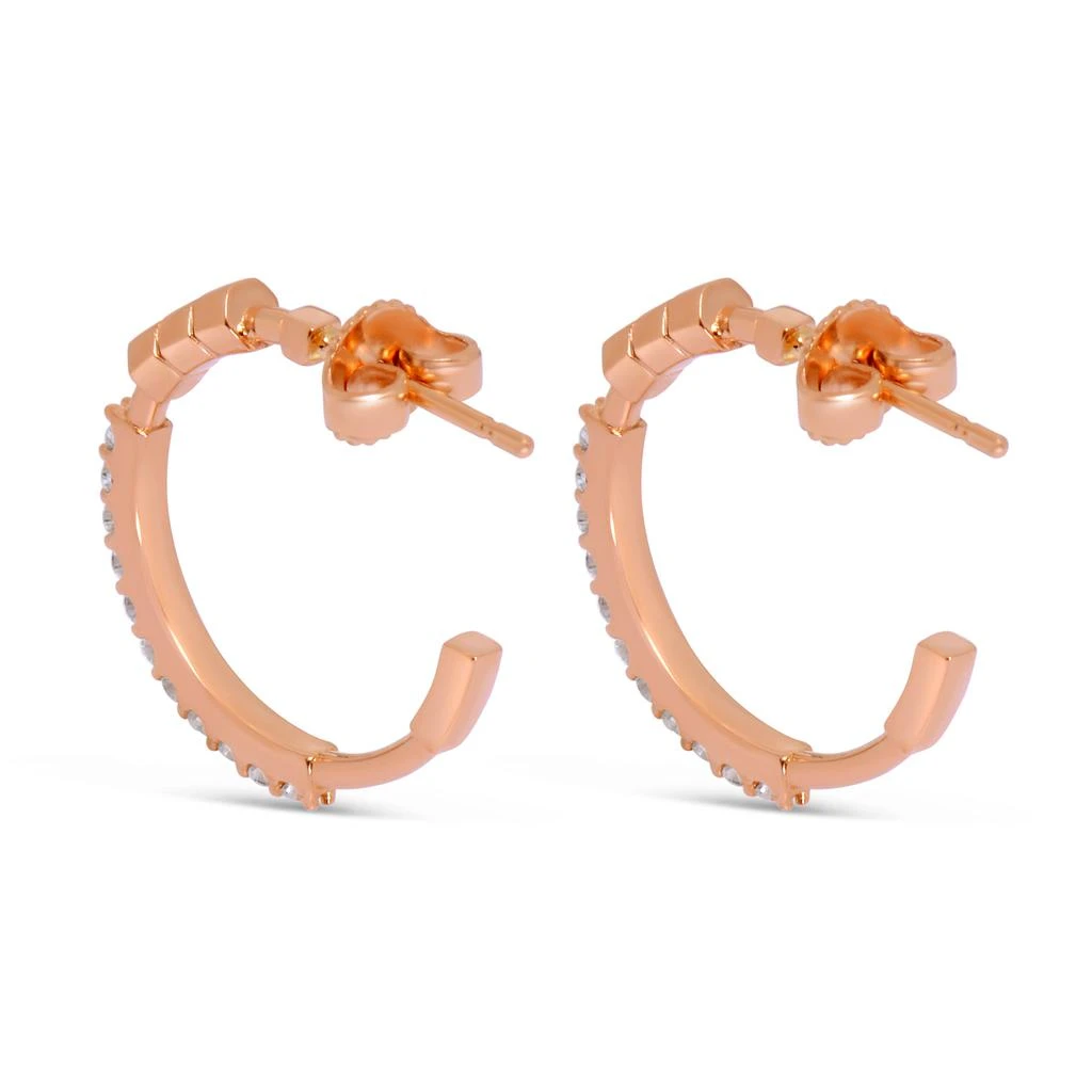 商品AME|Âme Totem 18K Rose Gold, Lab-Grown Diamond 0.34ct. tw. Small Hoop Earrings,价格¥8694,第4张图片详细描述