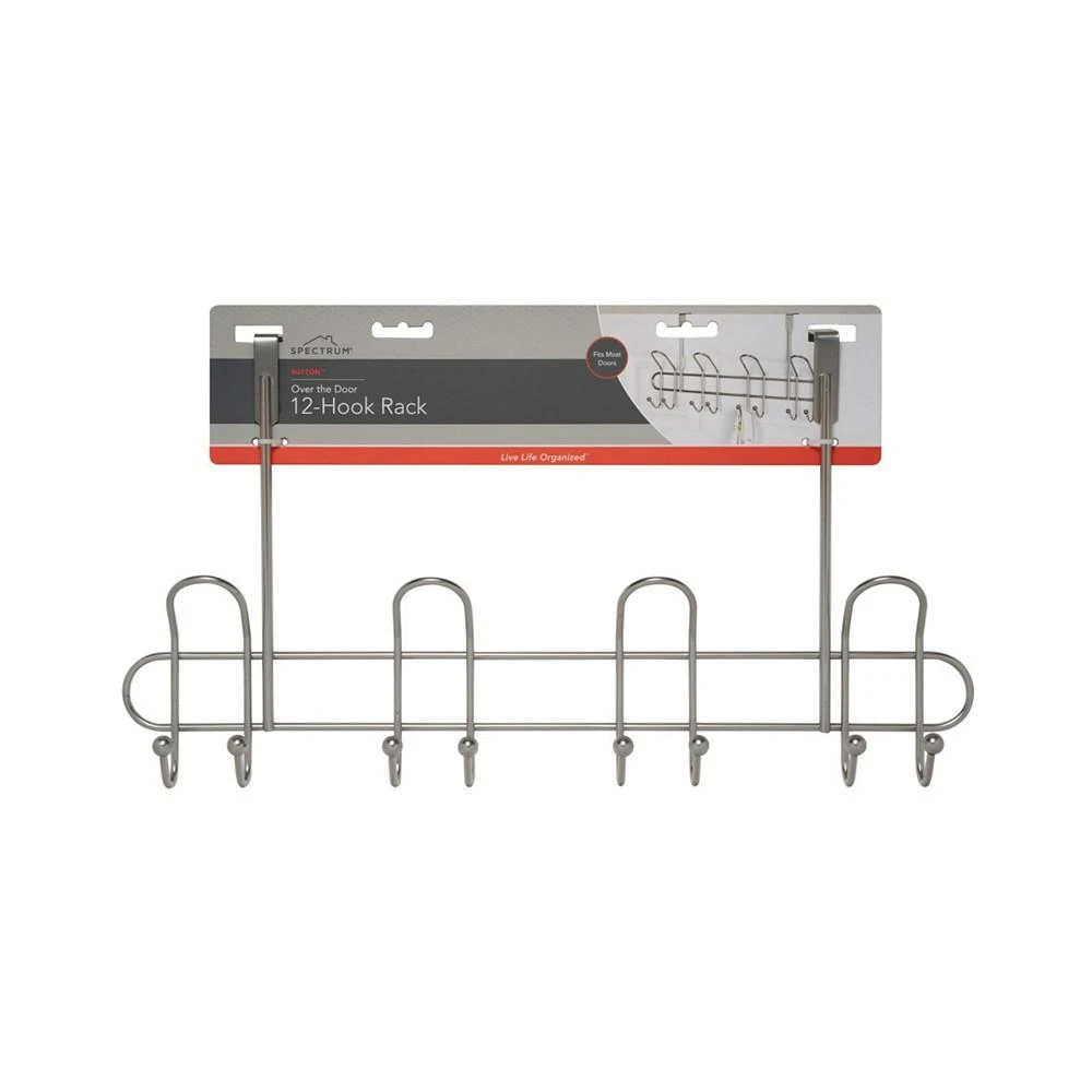 商品Spectrum|Sutton over the Door 4-Double Hook Rack,价格¥276,第2张图片详细描述
