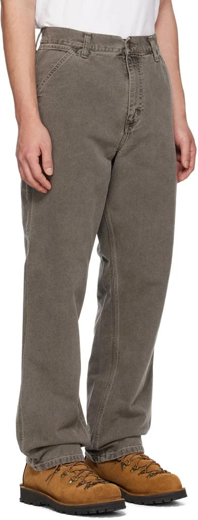 商品Carhartt WIP|Black Single Knee Trousers,价格¥933,第2张图片详细描述
