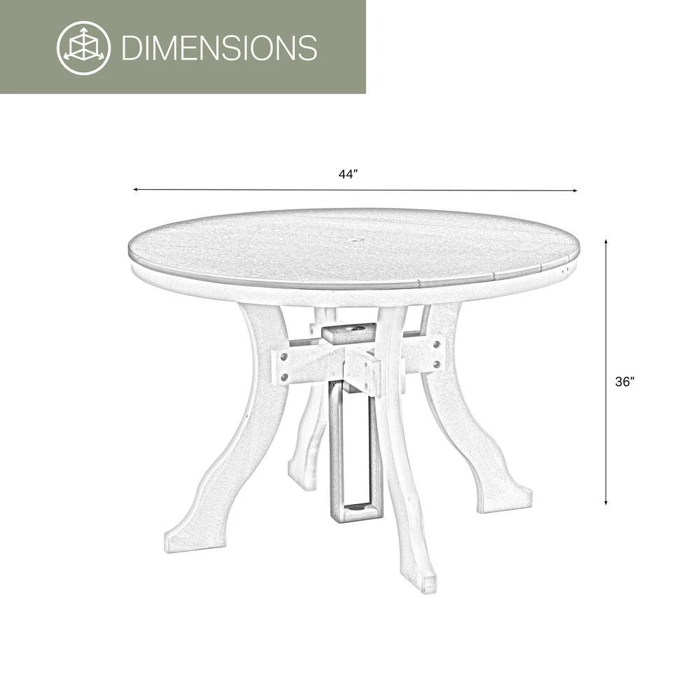 商品American Furniture Classics|Dining Height Round Table in Blue with a White Base,价格¥10092,第2张图片详细描述