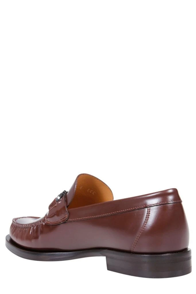 商品Salvatore Ferragamo|Salvatore Ferragamo Logo Plaque Slip-On Loafers,价格¥2681,第3张图片详细描述